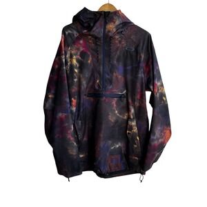 Oakley Pro Rider Series Anorak Jacket "Galaxy" Print Hooded Pullover L/G